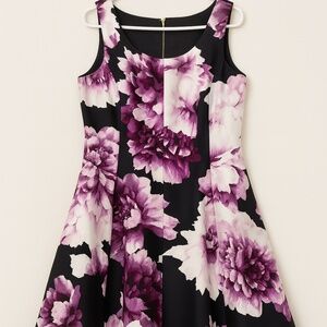 fit and flare floral dress
